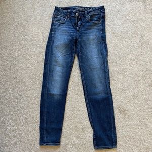 American Eagle Outfitters Dark Blue Skinny Jeans